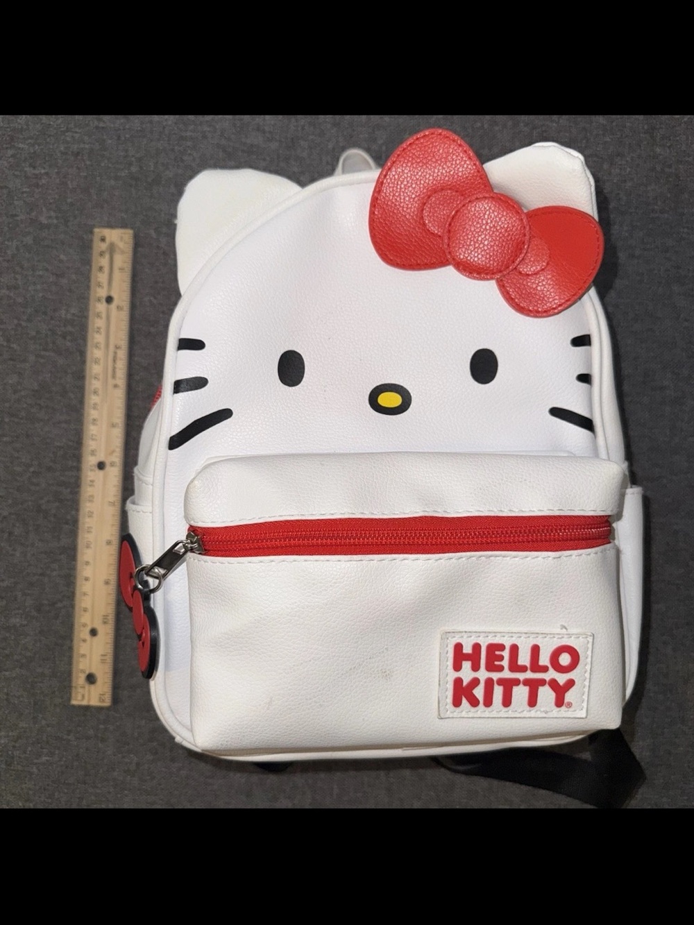 Hello Kitty Faux leather White Backpack 12”